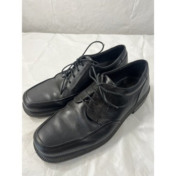 ECCO Helsinki Black Leather Lace Up Oxford Bicycle Toe Dress Shoes Sz 10 main image 7